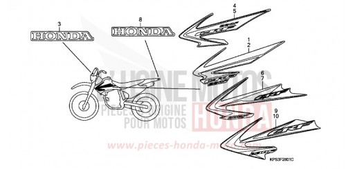 RAYURE/MARQUE (CRF230F7/8/9/B) CRF230F8 de 2008